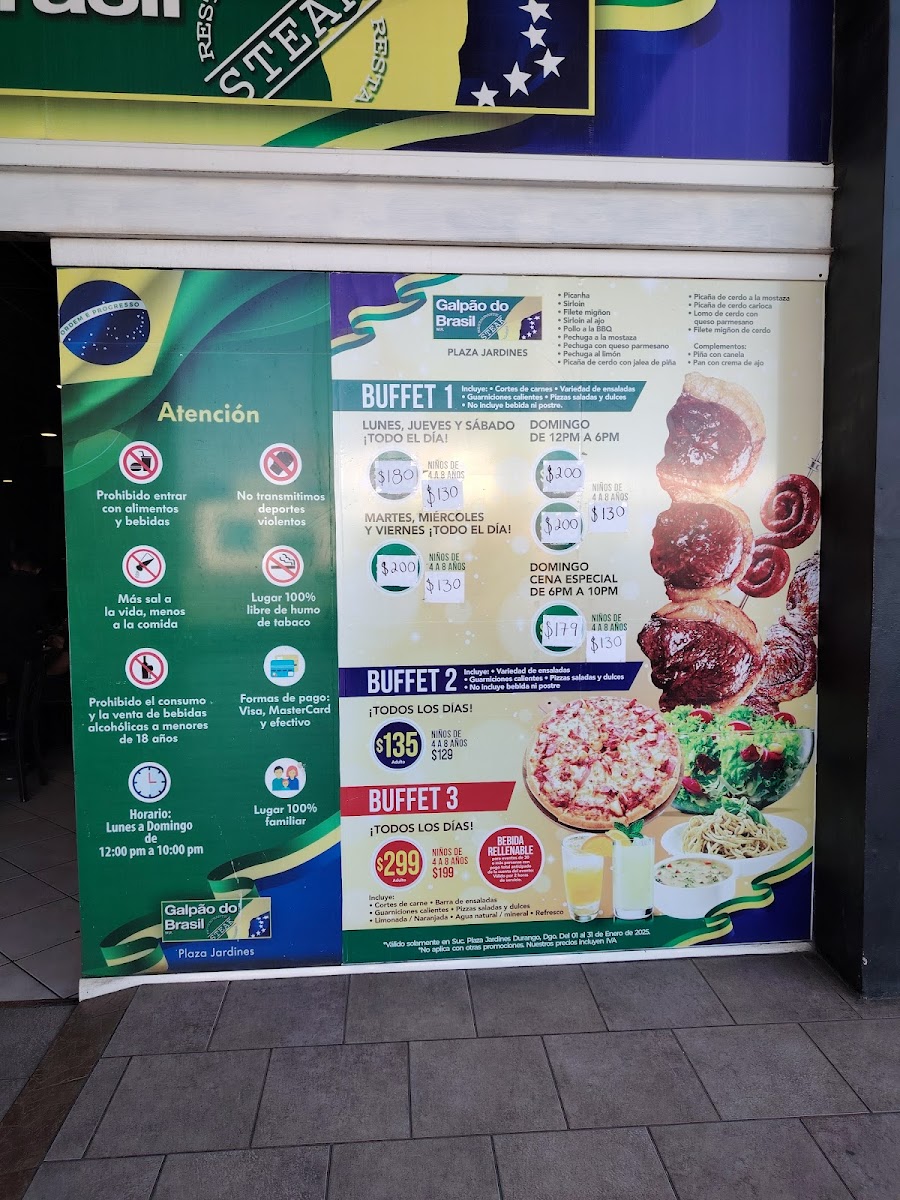 Galpao Do Brasil. Menu - Image 1