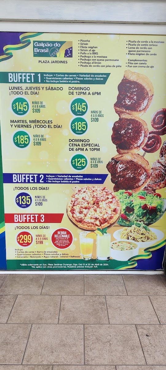 Galpao Do Brasil. Menu - Image 2